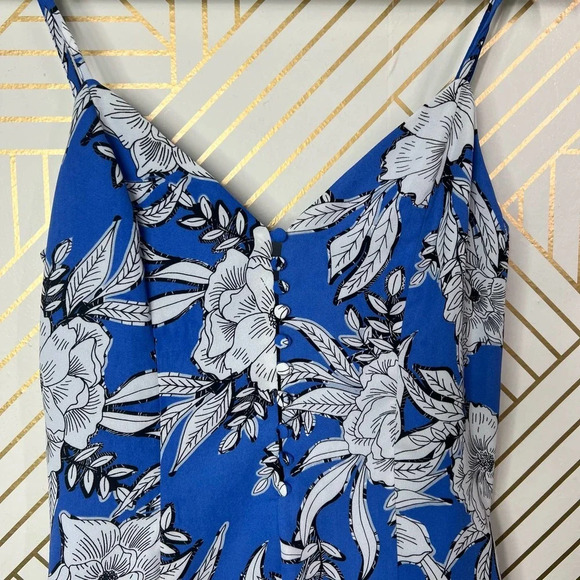 Lovers + Friends Sapphire Romper Riviera Floral Print‎ Blue Size XS - Picture 4 of 12